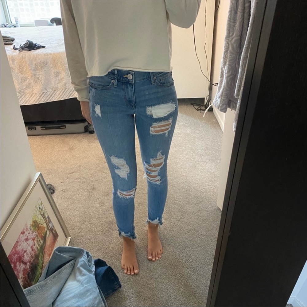 Exspress ripped and frayed jeans !